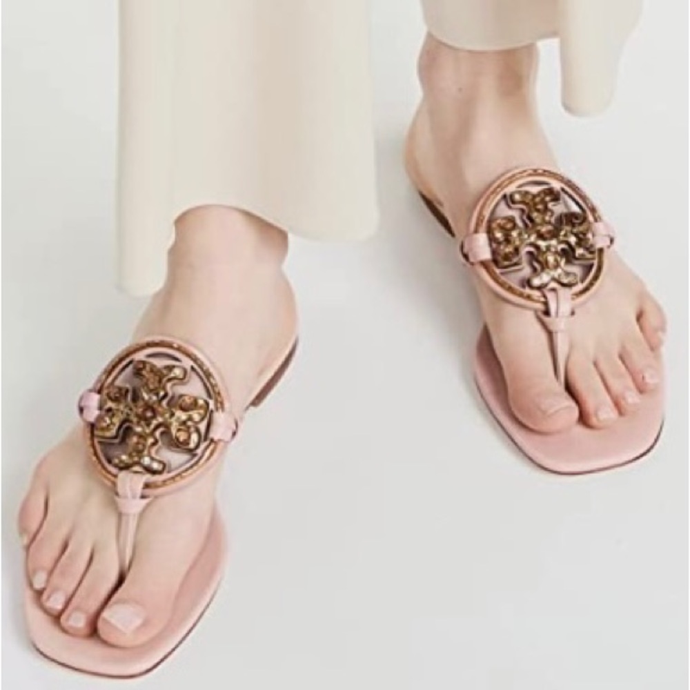 Tory Burch Miller Jeweled Sandal size 8 Meadowsweet
